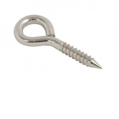 Steel Screw Eye 14X1.4mm Bzp Steel Bzp Pack Of 100 from B&Q