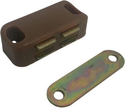 Fort Fasteners Magnetic CatchesMedium Brown Premier 12 Catches from B&Q