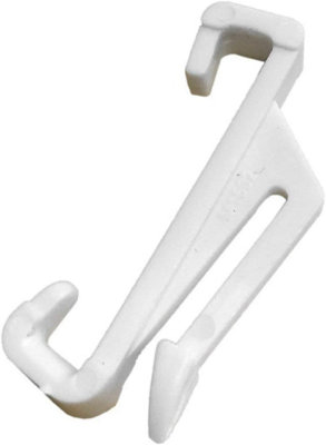 Fort Fasteners Curtain Rail Gliders To Fit Harrison Superwhite Track White Maxi 25 Gliders from B&Q