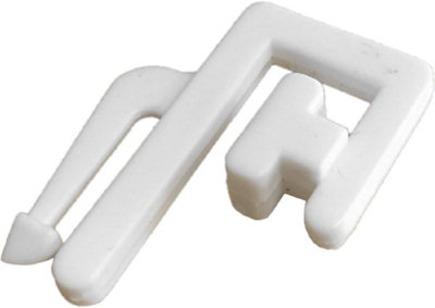 Fort Fasteners Curtain Rail Gliders To Fit Swish Ruche Track White Maxi 15 Gliders from B&Q