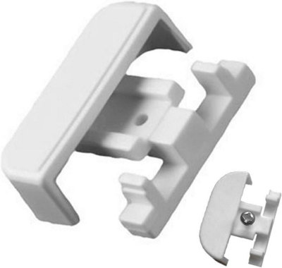 Fort Fasteners Curtain Rail Stop Ends To Fit Superwhite/drape/crest Track White 12 Stop Ends from B&Q