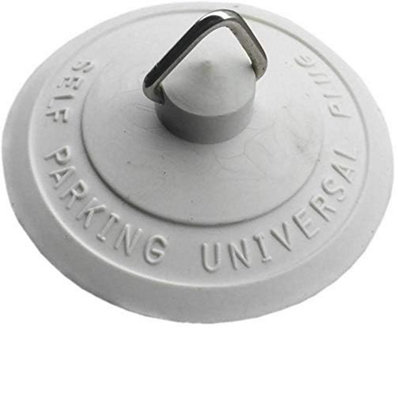 Fort Fasteners Jilton Type BathBasin Self Parking Plug Universal 55mm White Premier 2 Plugs from B&Q