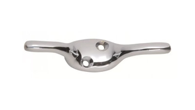 Cleat Hooks 75mm (3 Inch) Chrome Plated Brass Fort Fasteners from B&Q
