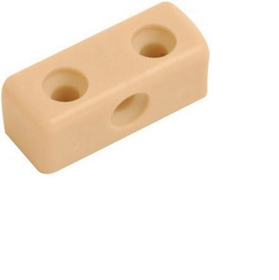  - Fort Fasteners Modesty Block Beige Pack Of 50
