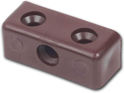  - Fort Fasteners Modesty Block Brown Pack Of 50