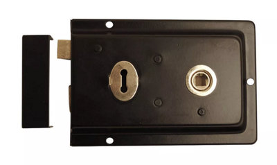  - 6" X 4" Black Rim Sashlock (Pack Of )