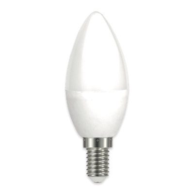 C37 Candle Opal E14 3W 250Lms Led Bulb WhiteWarm White from B&Q