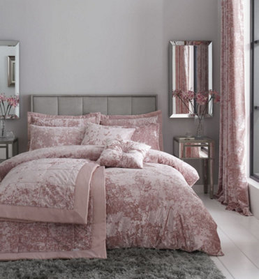 Crushed Velvet Duvet Cover Set with Pillowcases - Image 7
