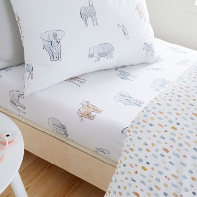 Bianca Zoo Animals Cotton Fitted Sheet - Single - Image 8
