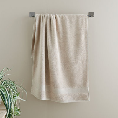Catherine Lansfield Anti-Bacterial Cotton 50X85Cm Hand Towel Natural from B&Q