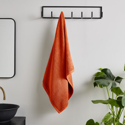 Catherine Lansfield Quick Dry Cotton 70X120 Cm Bath Towel Orange