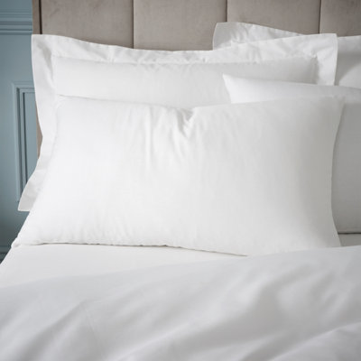 Bianca Unisex White Set Of 2 180 Thread Count Cotton Pillowcases - Image 8