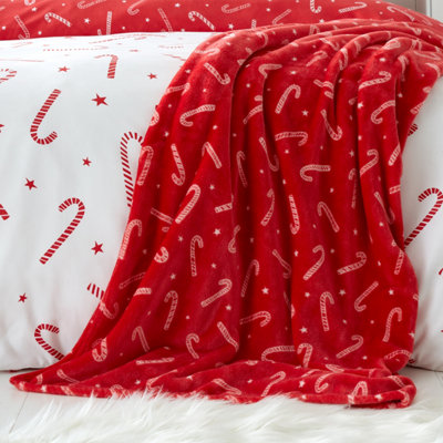 Catherine Lansfield Christmas Candy Cane Throw - Image 14