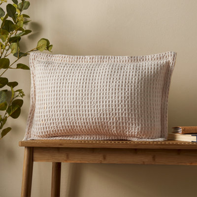 Pineapple Elephant Jaipur Chunky Waffle Cotton 30X50Cm Cushion Natural from B&Q