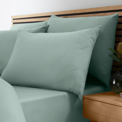 Catherine Lansfield So Soft Easy Iron Fitted Sheet Green