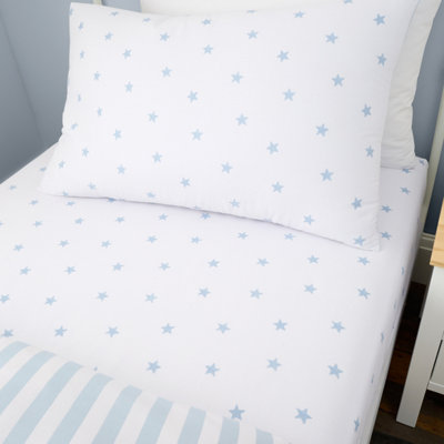 Mini Star & Stripes Cotton Fitted Sheet - Image 8
