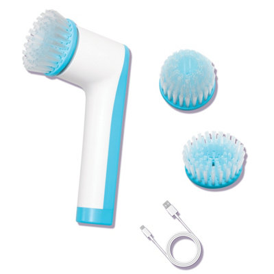 Jml - Scrub Buddi The Powerful, Rechargeable Scrubbing Brush With 2 Brush Heads