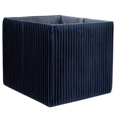 2 Pack Cube Storage InsertPleated Navy33X33X37Cm from B&Q