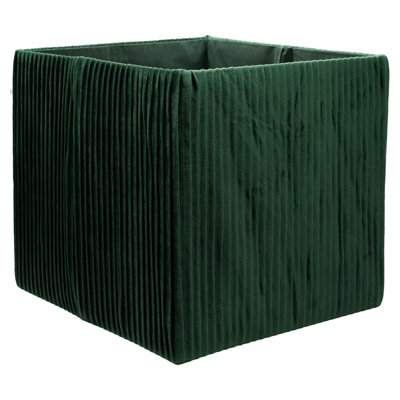 2 Pack Cube Storage InsertPleated Evergreen33X33X37Cm from B&Q
