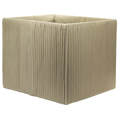 2 Pack Cube Storage InsertPleated Cream33X33X37Cm from B&Q