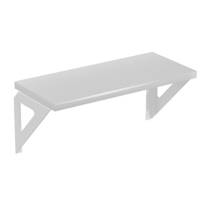 2 Pack Shelf KitWhite With White Brackets 600X250mm from B&Q