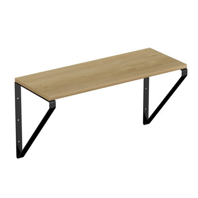 2 Pack Hanging Shelf KitLight Oak Effect500X280X205mm from B&Q