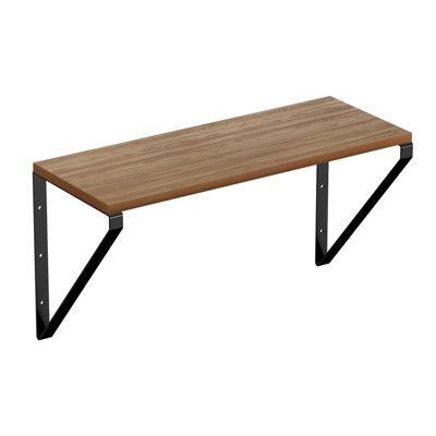 2 Pack Hanging Shelf KitMango Wood Effect500X280X205mm from B&Q