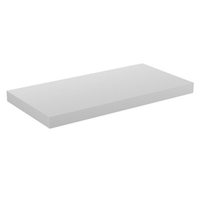 2 Pack Floating Shelf White Matt600X240X38mm from B&Q