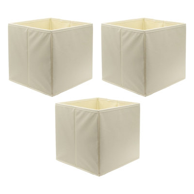 3 Pack Compact Cube InsertsPlain Natural27X27X27Cm from B&Q