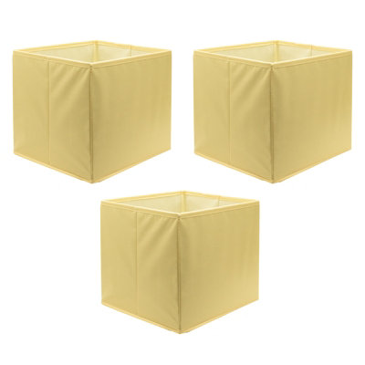 3 Pack Compact Cube InsertsPlain Yellow27X27X27Cm from B&Q