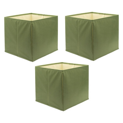 3 Pack Compact Cube InsertsPlain Green27X27X27Cm from B&Q