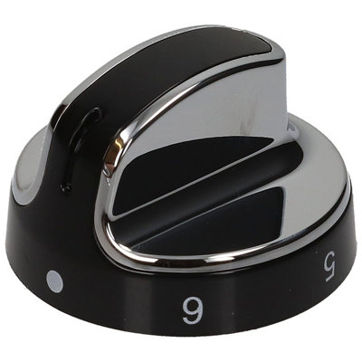 Stoves Hob Control KnobBlack / Chrome from B&Q