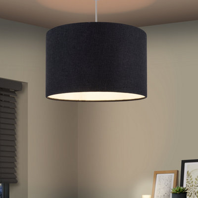 Aspen Black Elegant Round Lamp Shade (D)30Cm from B&Q