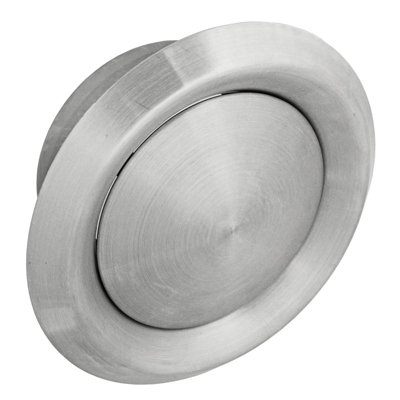 Spares2Go Stainless Steel Round Ceiling Extractor Exhaust / Supply Wall Vent (6" / 150mm) from B&Q