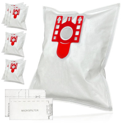 B&Q -  8 Bags For Miele Fjm Air Filters 9917710 Cloth Microfibre C1 C2 C3 S4210 S6210