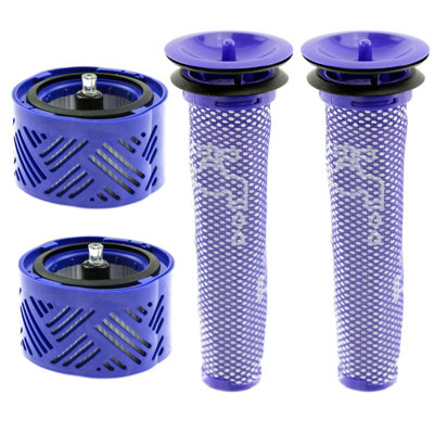 Spares2Go Pre & Post Motor Filter Kit For Dyson V6 Sv05 Absolute Cordless Vacuum Cleaner 2 Of Each from B&Q