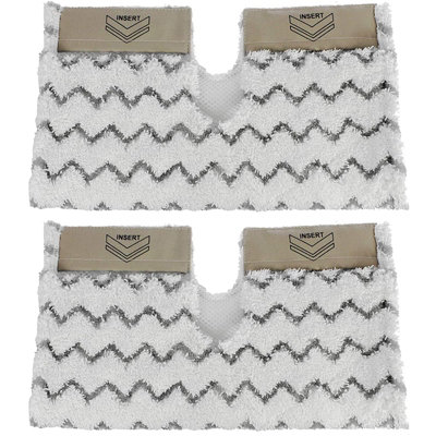 Spares2Go Cover Pads For Shark Steam Cleaner Mop Dirt Grip S6001 S6003 Klik N' Flip X 2 from B&Q