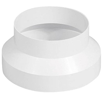 Spares2go Ducting Reducer Connector For Cooker Hood Extractor / Tumble Dryer / Air Conditioning (5" / 125Mm To 4" / 100Mm) Size 5