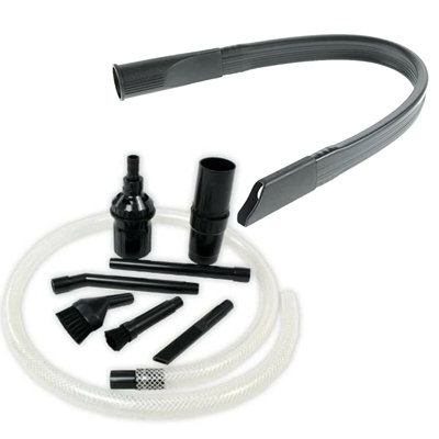 B&Q -  Pc Desk Car Valet Mini Micro Attachment Kit + Flexible Crevice Tool For Numatic Henry Hetty Vacuum Cleaner (32mm)