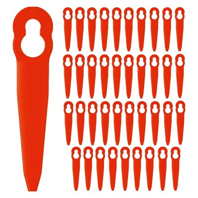Spares2Go Plastic Blades Compatible With Stihl Fsa 45 Cordless Grass Trimmer Strimmer (Pack Of 40) from B&Q