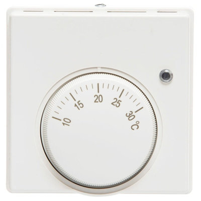 Tower Room Thermostat Combi Boiler Wired Neon Indicator Control Switch Dial Sttrsl from B&Q