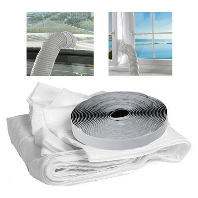 Spares2go Universal Window Seal Kit For Portable Air Conditioning Hose Vent - Image 2