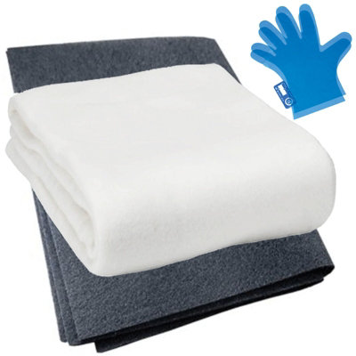 Spares2Go Universal Vent Filters For Cooker Hood Extractor Fan Grease Fleece Filter