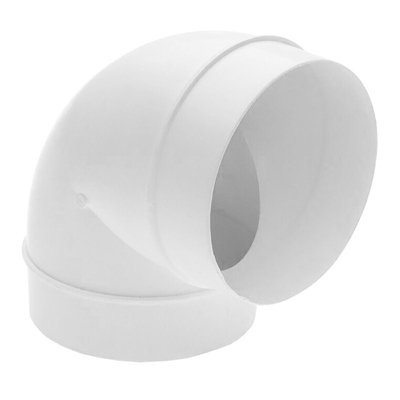 Spares2Go Bend Elbow Duct 90 Degree Vent Hose Pipe Tube Hydroponics / Air Conditioner / Cooker Hood Ducting Connector (5" / 125mm) from B&Q