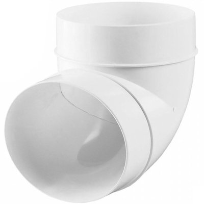 Spares2Go Bend Elbow Duct 90 Degree Vent Hose Pipe Tube Hydroponics / Air Conditioner / Cooker Hood Ducting Connector (6" / 150mm) from B&Q