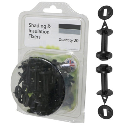 Spares2Go Greenhouse Insulation Shading Fixers Bubble Wrap Pvc Plastic Frame Clips (Pack Of 20) from B&Q