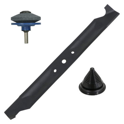 Spares2Go 22" 56Cm Hi Lift Blade For Hayter Harrier 56 560 561 566 Pro Series + Balancer Sharpener from B&Q