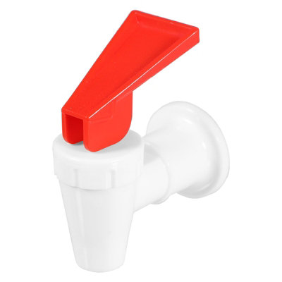 Spares2Go Universal Water Dispenser Tap Spigot Cooler Bottle Lever Faucet Spout (Red / Hot15mm Internal Thread) from B&Q