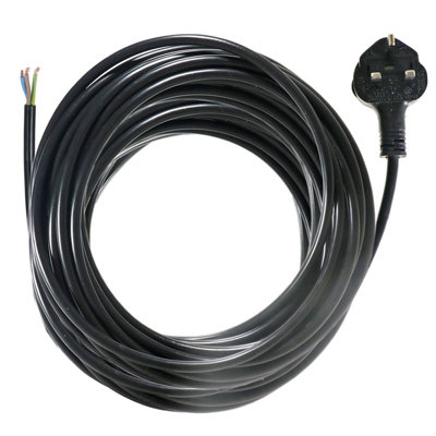 B&Q -  Power Cable For Washing Machine Tumble Dryer Dishwasher 10M 1.5mm 3 Core Plug