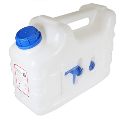 Spares2go Large Water Container Jerry Can Tap Storage Tank 10L Bottle Camping Portable - Image 3